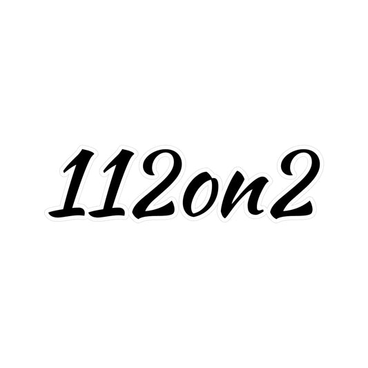 112on2 Calligraphy Sticker - 112ON2 SHOP