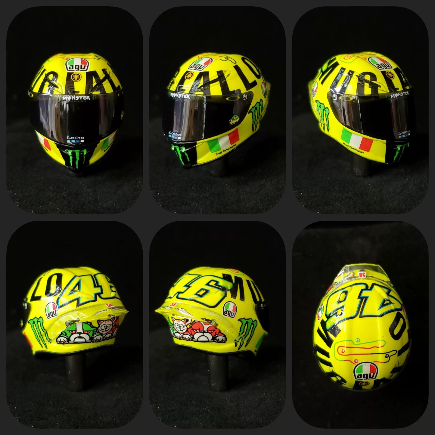 3GKJ MODEL - 1/12 MOTOGP Rossi Helmet Model AGV Pista GP-R Mugello 2016