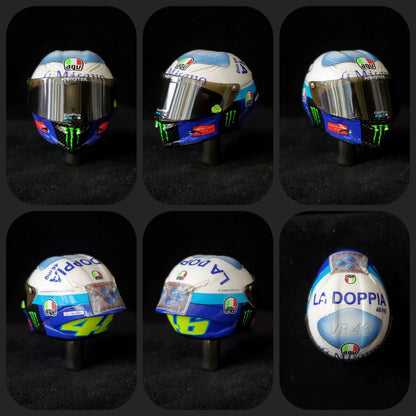 3GKJ MODEL - 1/12 MOTOGP Rossi Helmet Model Viagra AGV Pista GP-RR MISANO 2020