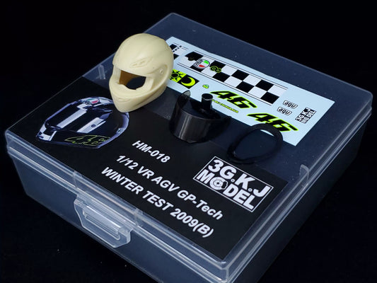 3GKJ MODEL - 1/12 MOTOGP Rossi Helmet Model AGV GP-Tech WINTER TEST 2009 (B)
