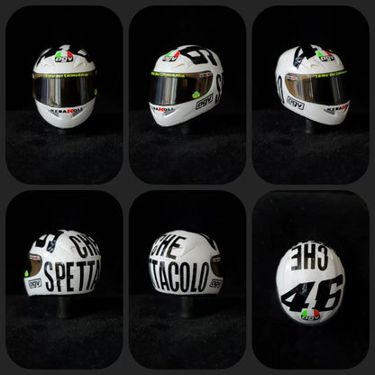 3GKJ MODEL - 1/12 MOTOGP Rossi Helmet Model AGV Ti-Tech Phillip Island 2004