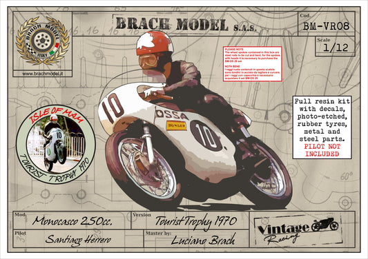 BRACH MODEL - BM-VR 08 1970 Ossa Monocasco 250cc Tourist Trophy Santiago Herrero