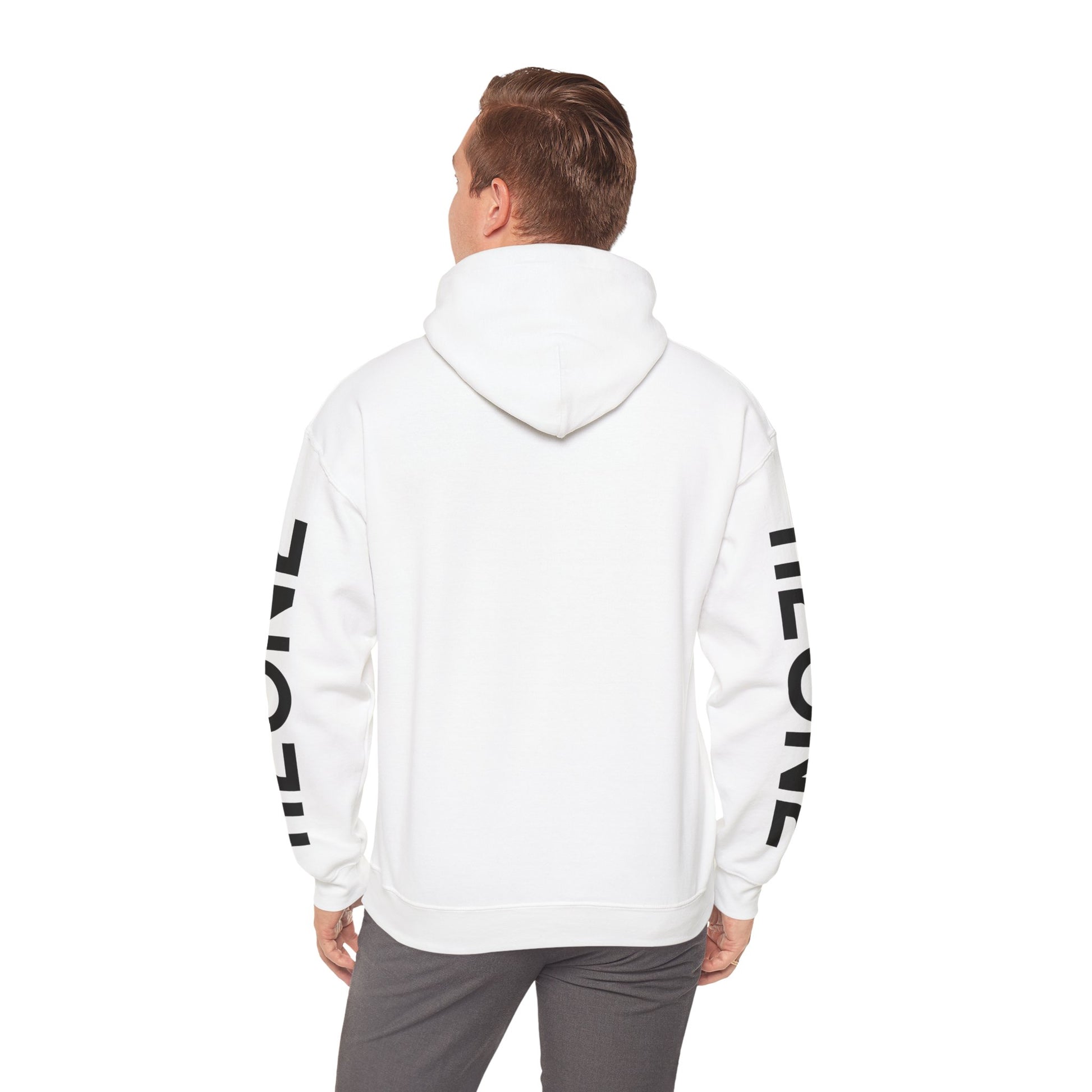 112on2 Branded Sleeves Hoodie - White - 112ON2 SHOP