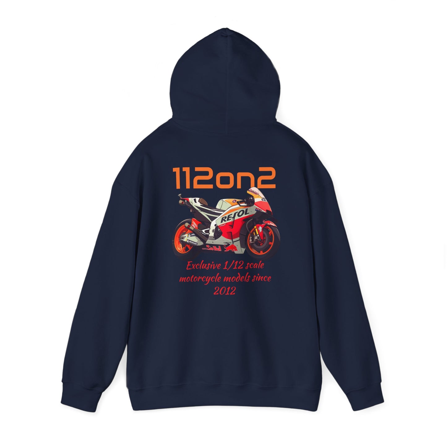 112on2 Hoodie Cartoon Racing Motorcycle Model V2