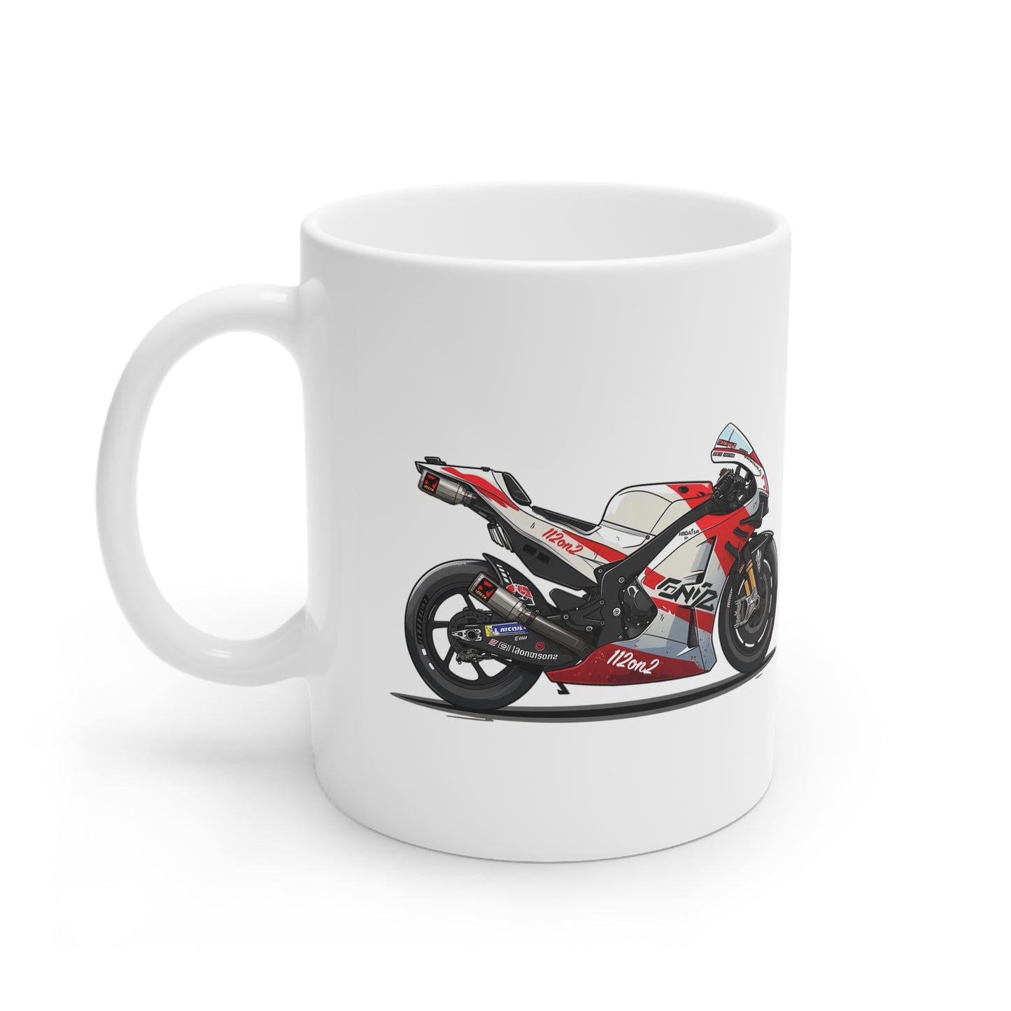 112on2 Cartoon Racing Motorcycle Mug V1 - 112ON2 SHOP