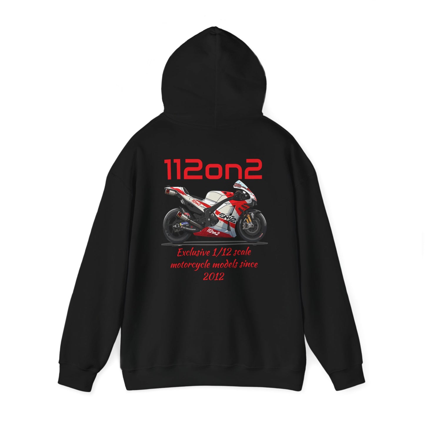 112on2 Hoodie Cartoon Racing Motorcycle Model V1