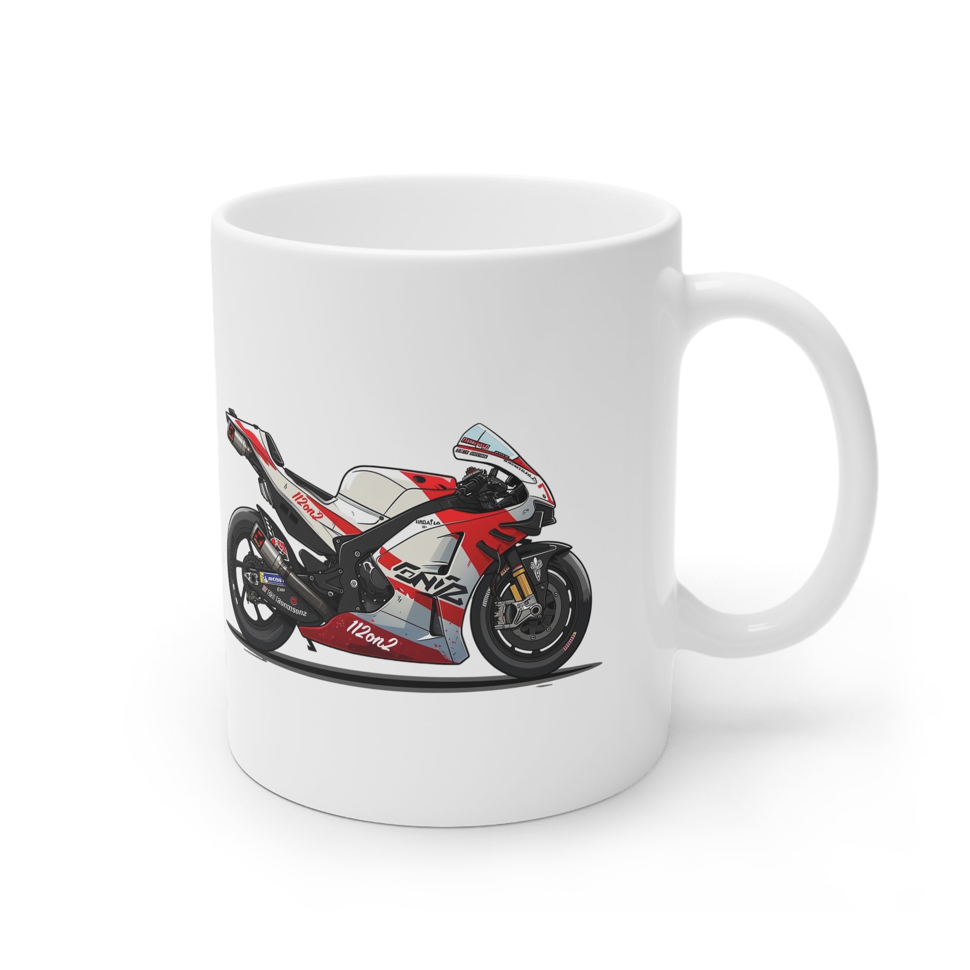 112on2 Cartoon Racing Motorcycle Mug V1 - 112ON2 SHOP