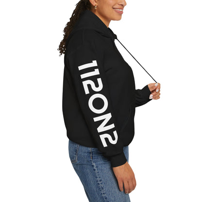 112on2 Branded Sleeves Hoodie - Black - 112ON2 SHOP