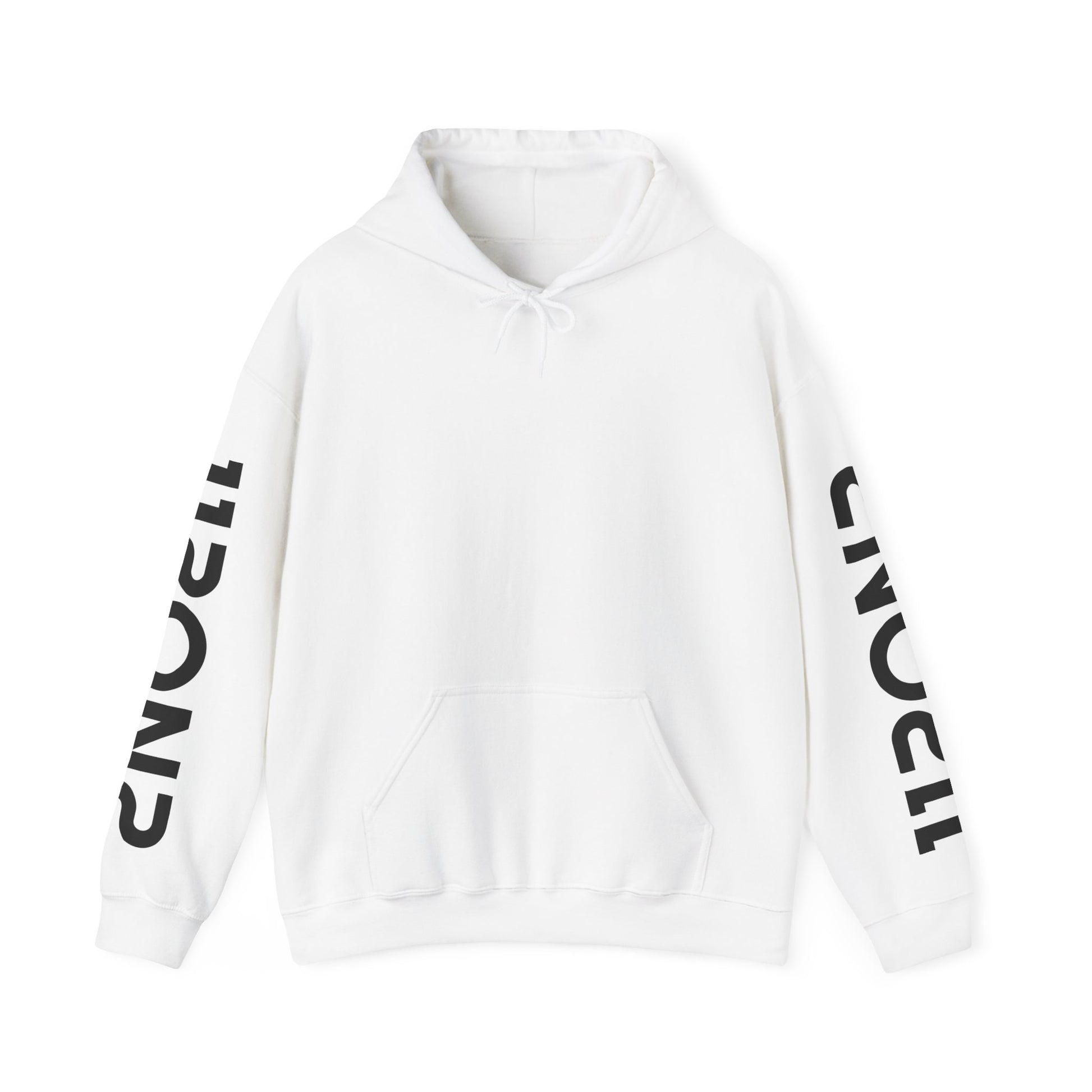 112on2 Branded Sleeves Hoodie - White - 112ON2 SHOP