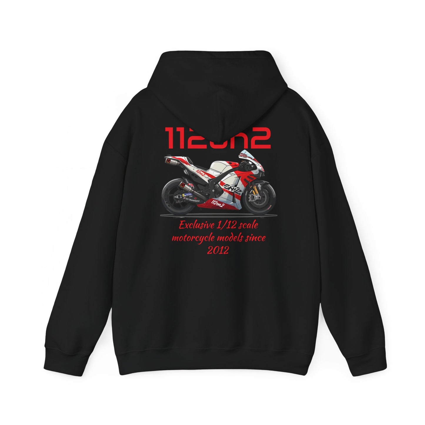 112on2 Hoodie Cartoon Racing Motorcycle Model V1