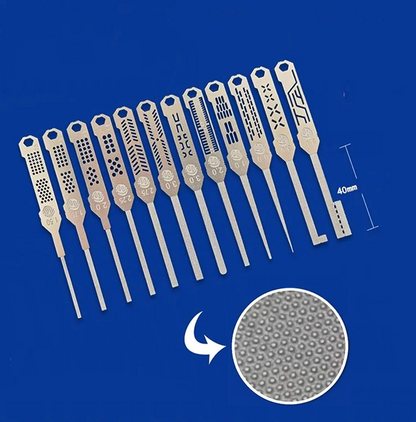Mini Stainless Sanding Precision Files / Stencils Set